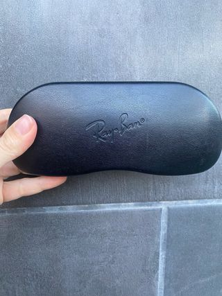 Funda gafas Ray-Ban negra y dorado Nuevas