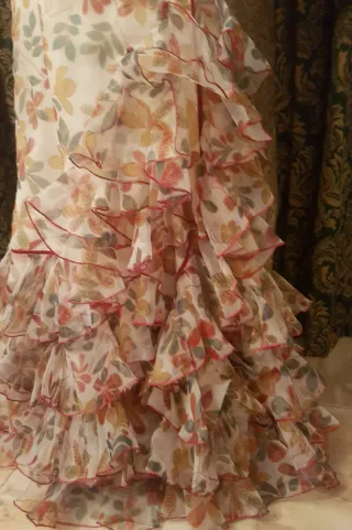 Traje de flamenca estampado floral
