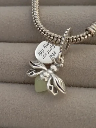 Charm luciérnaga nuevo plata