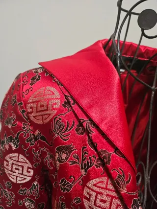 Casaco Chinês Vermelho Tamanho S