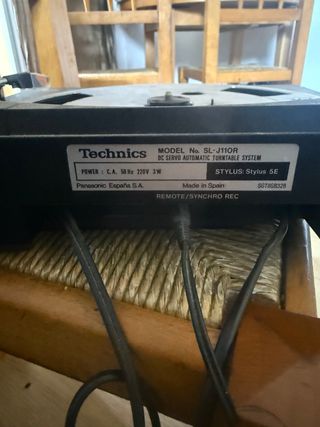 Tocadiscos Technics SL-J110R Automático