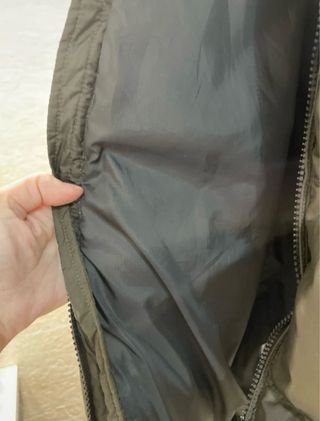 Plumífero Ralph Lauren Verde Oliva y azul oscuro.