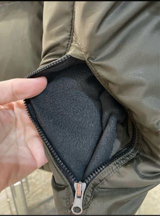 Plumífero Ralph Lauren Verde Oliva y azul oscuro.