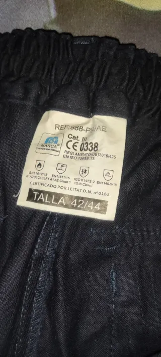 Pantalón L 42 44 ignífugo