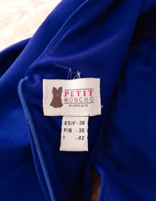 Mono ceremonia mujer Petit Moncho azul