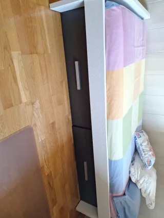 Cama nido con cajones y colchones Dos camas