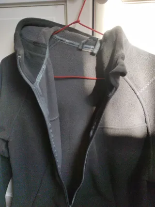 Chaqueta polar mujer gris