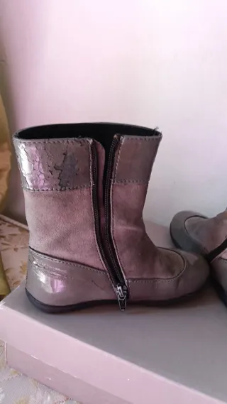 Botas niña Conguitos plateadas