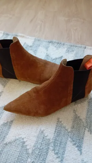 Botines Piel Purificación Garcia Marrones