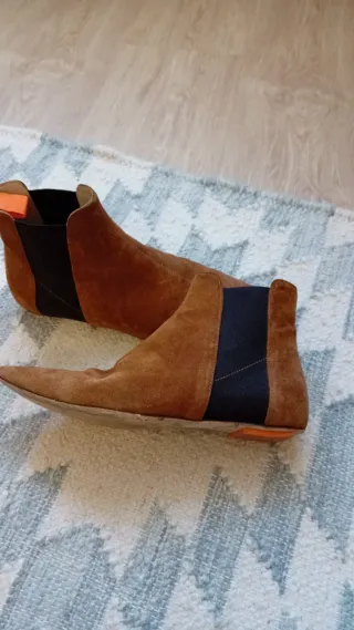 Botines Piel Purificación Garcia Marrones