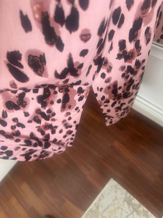 Vestido largo estampado animal print