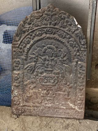 Losa de hierro decorativa para jardín