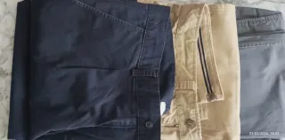 Lote 3 pantalones chinos