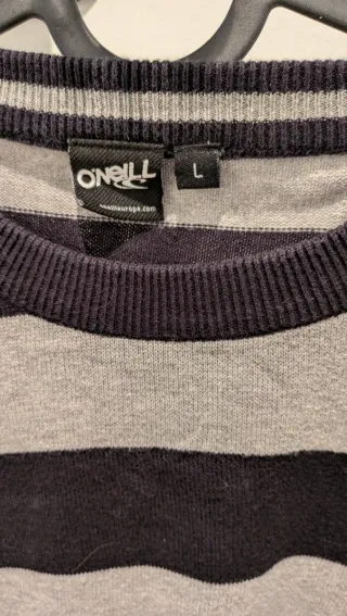 Jersey O'Neill Rayas Gris y Negro Talla L
