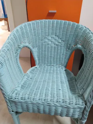 Sedia in vimini per bambini