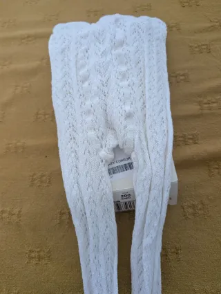 Leotardos Condor Algodón Niña Talla 2 Blanco