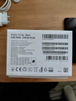 Xiaomi 13 Lite 256GB Negro
