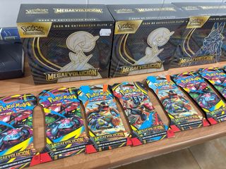 Cajas pokemon megaevolucion SOLO LAS CAJAS ESPAÑOL
