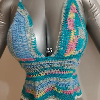 Top Crochet Multicolor