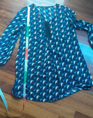 Abito corto donna fantasia geometrica