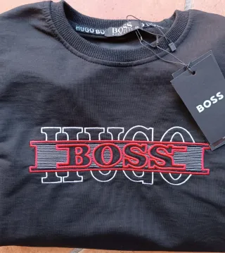 Sudadera BOSS Negra Logo Bordado
