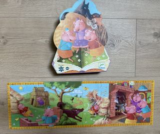 Puzzle Djeco 3 Cerditos 24 Piezas +3 Años