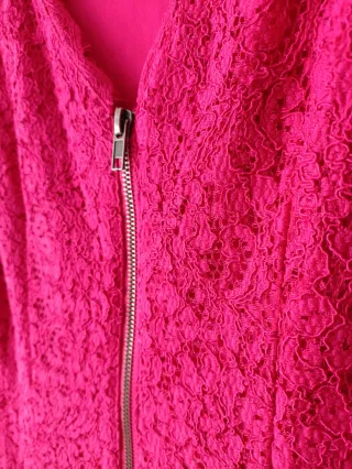 Vestido Adrianna Papell Rosa Fucsia Talla 44