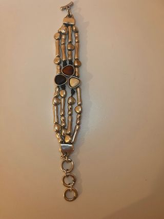 Pulsera Ciclón Oro y Marrón