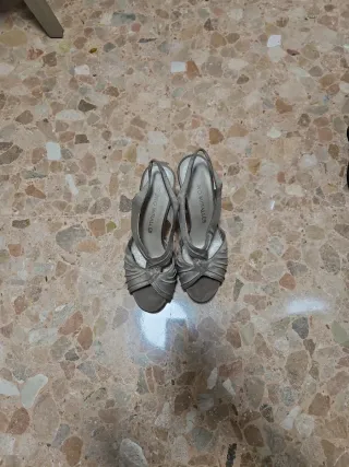 Sandalias Pedro Miralles Tacon Oro/Bronce