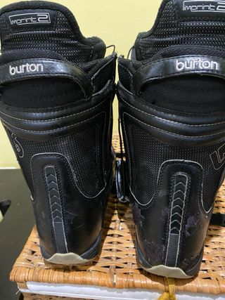 Botas BURTON de Snowboard Negras Mujer flexibles.
