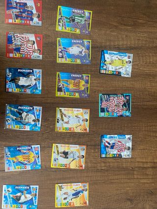 Cromos de diferentes colecciones y temporadas