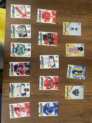 Cromos de diferentes colecciones y temporadas