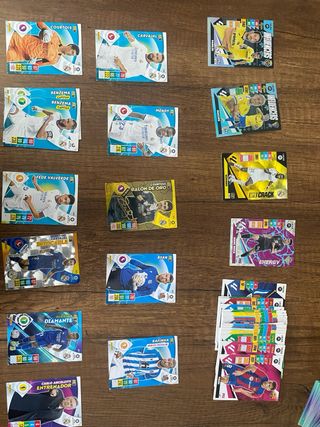 Cromos de diferentes colecciones y temporadas