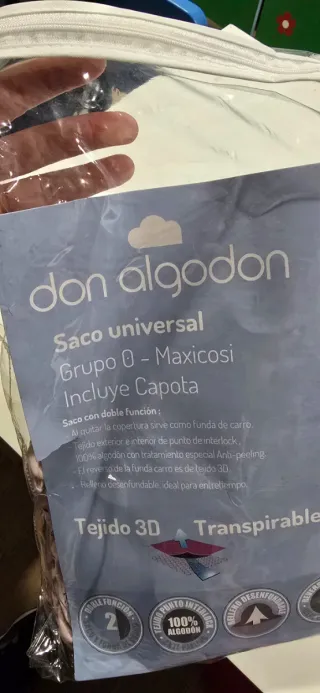 Saco universal Grupo 0. Marca Don Algodon