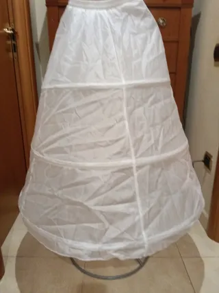 Cancán de comunión blanco