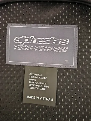 Chaqueta de moto Alpinestars negra