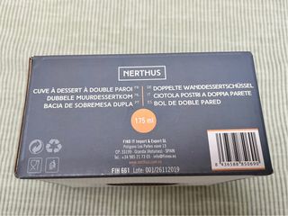 2x Nerthus Bols de Postre Doble Pared 175ml