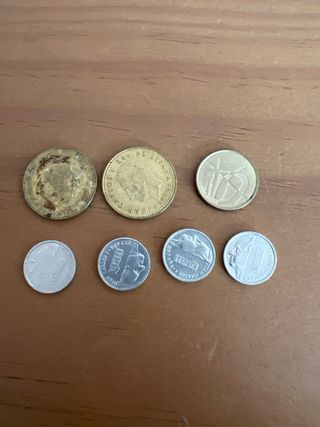 7 Monedas Antiguas Pesetas España