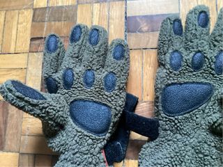 Guanti in pile orsetto unisex