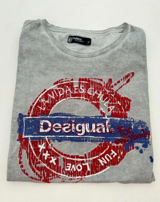 Camiseta Desigual Talla M La Vida es Chula