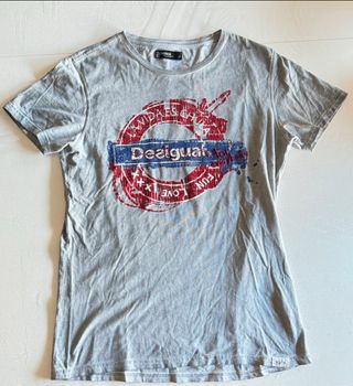 Camiseta Desigual Talla M La Vida es Chula