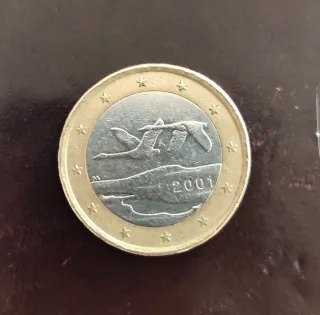 Moneda Finlandia 80 Aniversario 2001