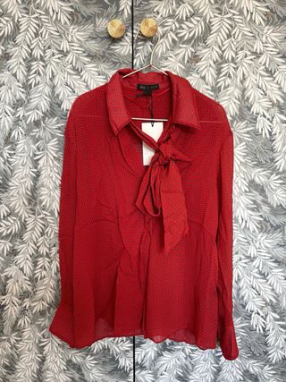 Blusa Zara Estampada Lazos