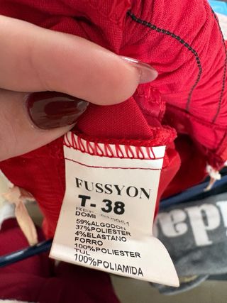 Vestido Rojo Cóctel Fussyon Estilo Vintage T38