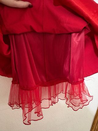 Vestido Rojo Cóctel Fussyon Estilo Vintage T38