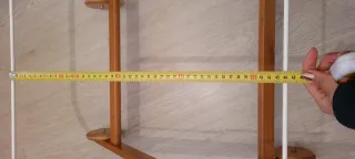 Moisés para bebé. Mimbre y madera