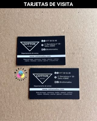 TARJETAS DE VISITA