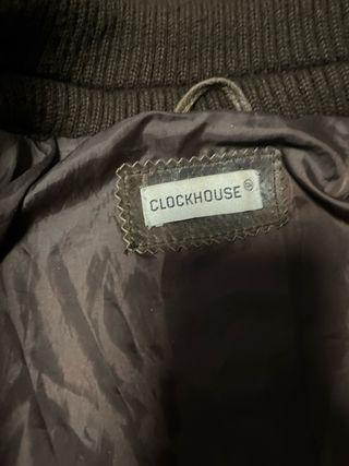 Chaqueta Cuero Marrón Talla M hombre mujer remache