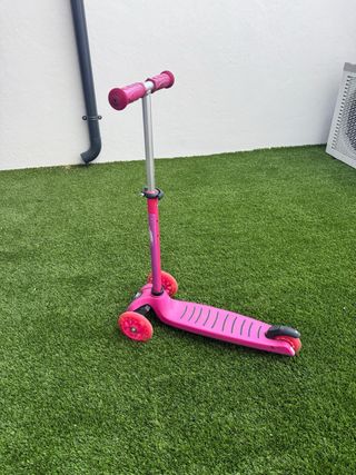 Patín 3 ruedas niña rosa
