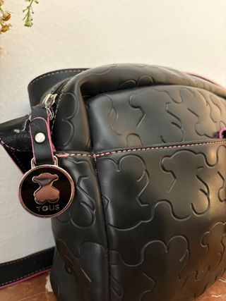 Bolso Tous Negro y Rosa